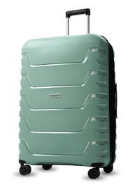 28 Inch Luggage with Spinner Wheels - Polypropylene Expandable Hardshell Large Suitcase (Green Suitc