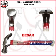 PROMO PALU KAMBING STEEL BESI USA BESAR - PALU KAMBING 16 OZ GAGANG FIBER - PALU KAMBING 0.5kg - PAL