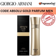 Giorgio Armani Code Absolu Gold Parfum for Men (110ml) Absolute Black [Brand New 100% Authentic Perfume]