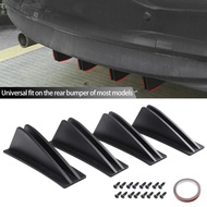 4Pcs/Set Car Modification Rear Bumper Diffuser Spoiler Splitter Auto Accessories