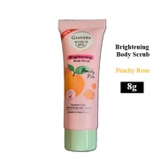 Travel Pack Ginvera World Spa Brightening Body Scrub Peachy Rose 8g - Suitable For Face and Body
