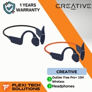 Creative Outlier Free Pro+ 10H Wireless Waterproof Bone Conduction Headphones with Adjustable Transd