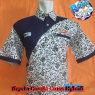 KEMEJA Toyota Corolla Cross Hybrid Batik Shirt | Automotive Shirt