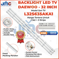 BACKLIGHT TV LED DAEWOO 32 INCH L32ES635 L32ES635AKA1 K320WD 4708-K320WD LAMPU LED BL 32 IN 8K