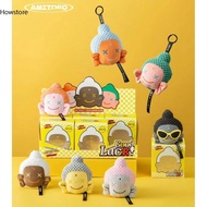 6pcs/set FO U Amitoff Good Luck Plush Pendant Upgrade block Blind Box Art Toy