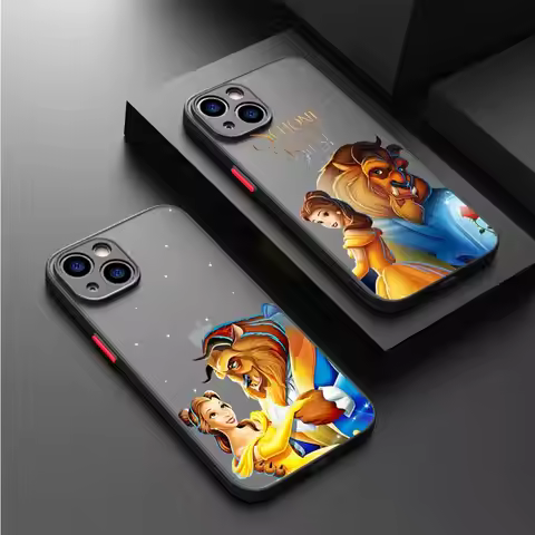 Beauty And The Beast Cute Case For Apple iPhone 15 11 14 13 12 Pro 7 XR X XS Max 8 Plus Matte 6 6S S