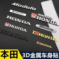 SD HONDA Civic Modulo Car Sticker Siming CRV Accord Fit Jede 3dhonda Side Label Tail