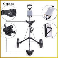 Gepnoo Folding Golf Trolley, 2 Wheel Golf Trolley, Easy to Carry Portable Golf Trolley, Lightweight 