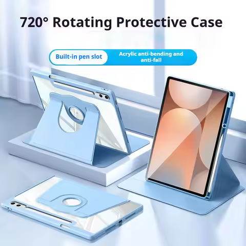360 Rotation Case for Samsung Galaxy Tab S10+FE 13.1"S9 10.9"S8 Plus 12.4"S7 11"Tablet Cover X620 X9