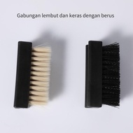 Soft wool shoe brush Horse hair shoe brush