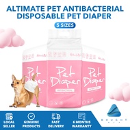 Altimate Pet Antibacterial Disposable Female Pet Diaper 5 Sizes Toy Small Medium Large Giant Highly 