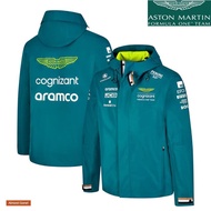 2023 Newest F1 Racing Hooded Sweat Aston Martin Aramco Cognizant Team F1 Softshell Jacket Men&Women