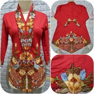 【READY STOCK】Baju Kebaya Nyonya Sulam Burung Merak