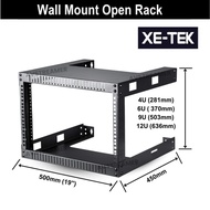 6U / 9U/ 12U Wall Mount Open Server Rack (4 post open frame rack)