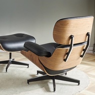 Eames Luxury Leather Seat Recliner Chair Lounge Sofa Nordic Living Room Leisure Modern Armchair Scal