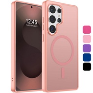 Magnetic Slim Translucent Hard PC Shockproof Phone Case for Samsung Galaxy S26 Ultra,S26+,S25 Ultra,