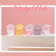 Letit Cute Cat Foot Note Paper Sticky Note Memo Pad Sticker Bookmarks School Office Supplies