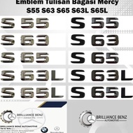 S55 S63 S65 S63L S65L Mercedes Benz Original S Trunk Emblem