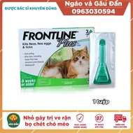 1 tuýp Thuoc nhỏ gáy trị ve rận cho mèo Frontline Plus 0.5ml