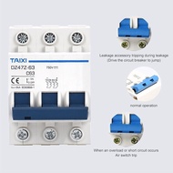 Commonly Use DZ47Z IEC60947 16 20 32 40 50 63 Amp 63a 1 2 3 4 Poles Miniature Circuit Breaker DC MCB
