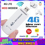 【Malaysia Spot Sale】RS810 Modified 4G Modem Router Unlocked Bypass Unlimited Hotspot Portable WIFI Router Sim Card 4G Hotspot Modem Plug &amp; Play (USB Dongle Broadband )