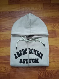 JAKET SWEATER HOODIE ABERCROMBIE ZIPPER ABBU LOGO BORDIR PRIA & WANITA BAHAN FLEECE TEBAL