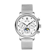 【2色可選】LOBOR Heritage鋼帶系列 35mm女錶 日月相機械手錶