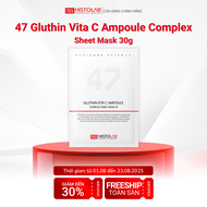 Mặt Nạ Giấy Hỗ Trợ Dưỡng Trắng Da HISTOLAB 47 Gluthin Vita C Ampoule Complex Sheet Mask 30g