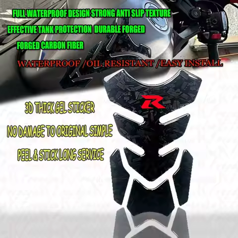 3D Gel Dome High Gloss Surface Forged Carbon Fiber Wear Resistant For GSXR GSX-R 600 750 1000 K3 K4 