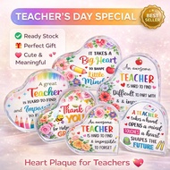 Acrylic Plaque Teacher's Day Plak Akrilik Hari Guru Gift