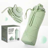 600/800ML Silicone Collapsible Sports Water Bottles Outdoor Camping Folding Water Cup Large Capacity