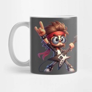 Cute Rockstar Illustration Motif Mug by Dmytro