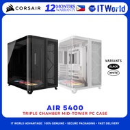 Corsair AIR 5400 RSR ARGB TG Triple Chamber Mid-Tower PC Case itw