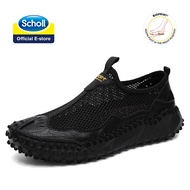 SCHOLL รุ่นใหม่รองเท้าเทนนิสฤดูร้อนสีดำผู้ชายระบายอากาศแบบบางตาข่ายลายตาข่ายรองเท้ากีฬาแบบข้างเดียว