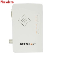 เครื่องรับสัญญาณซีอาร์ทีทีวีภายนอก LCD กล่อง MTV AV เป็น VGA ตัวรับทีวีจูนเนอร์1080P กล่องรับสัญญาณทีวีพร้อมรีโมทคอนโทรลสำหรับจอคอมพิวเตอร์ HDTV