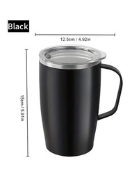 600ml黑色杯子,是她、女士、學生、老師的趣味禮物。有多種顏色供選擇,適合商務或辦公室使用。不鏽鋼水杯適用於婚禮和其他場合。