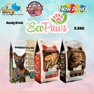 Eco Paws & Woody Paws Pasir Kucing 6 Liter (2.5kg) Coffee Ground / Pinewood / Cassava