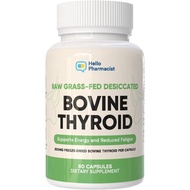Raw Desiccated Bovine Thyroid 300mg Per Capsule - Energy & Metabolism Support - New Zealand Sourced,