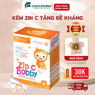 Kẽm ZIN C BOBBYKID TW Hanopharco, bổ sung Kẽm, Lysine, DHA, tăng sức đề kháng, hộp 20 gói