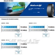小李輪胎 YOKOHAMA 横濱 RV03 215-55-17 全新輪胎 高品質 全規格 特價 歡迎詢價 詢問