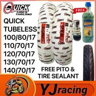 QUICK TIRE  PHOENIX TUBELESS By 17 110/70/17 120/70/17 130/70/17 140/70/17