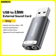 ESSAGER USB Sound Card External OTG Portable AUX 3.5mm - ES-OTG21