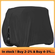 4 Passenger Golf Cart Cover 210D Waterproof Sunproof Dustproof Rain Cover for EZ GO Club Car