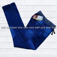 LONG RIP JEANS PANTS_Elastic Waist Long Jeans_Stretchy Long Jeans