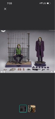 啡盒未開 Inart黑暗騎士 小丑 1/6 比例人偶 膠發版本 非Hottoys