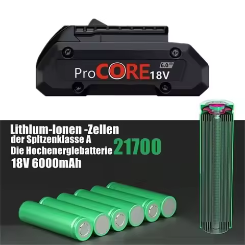 Premium 18V lithium-ion battery pack, 4Ah-6Ah,compatible with Bosch 18V GBA18V80 MAX cordless power