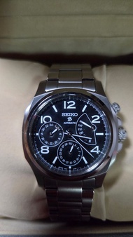 Seiko Brightz SAGN007 白鈦 琺瑯面 星期逆跳兩地時間