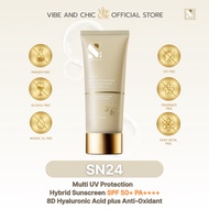 [1 Tube] SN24 Multi UV Protection Hybrid Sunscreen SPF50+ PA++++ Protects And Nourishes The Medical 