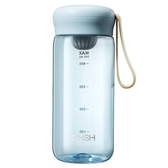 CMSH 可漾 奶油蘑菇 Tritan 茶倉泡飲水壺/隨身杯  540ml  1個  馬卡龍藍
