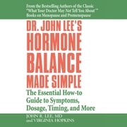 Dr. John Lee's Hormone Balance Made Simple Virginia Hopkins